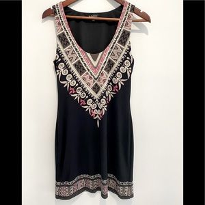 Le Chateau black scoop neck dress size small